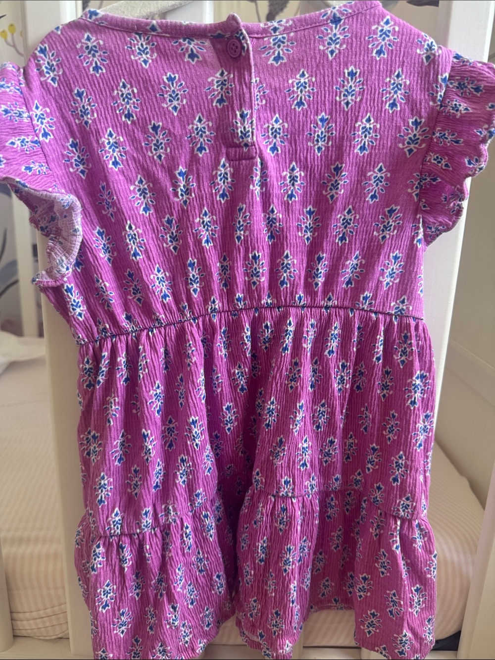 Crewcuts Violet Floral Tiered Ruffle Dress - Picture 4 of 4